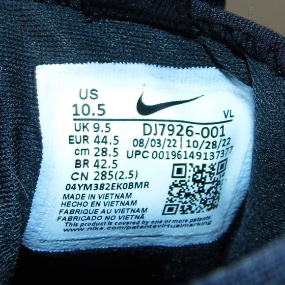 NIKE React Pegasus Trail 4 Gore-Tex Black/Wolf Grey Sneakers Mens Size 10.5 - Picture 10 of 10